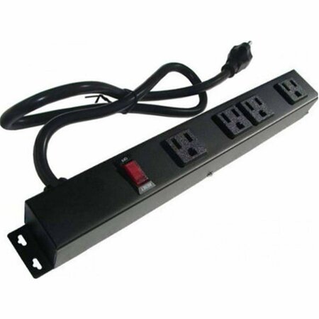 DIGITAL DELIGHTS 12 in. 4-Outlet Metal Power Strip, Beige DI1525490